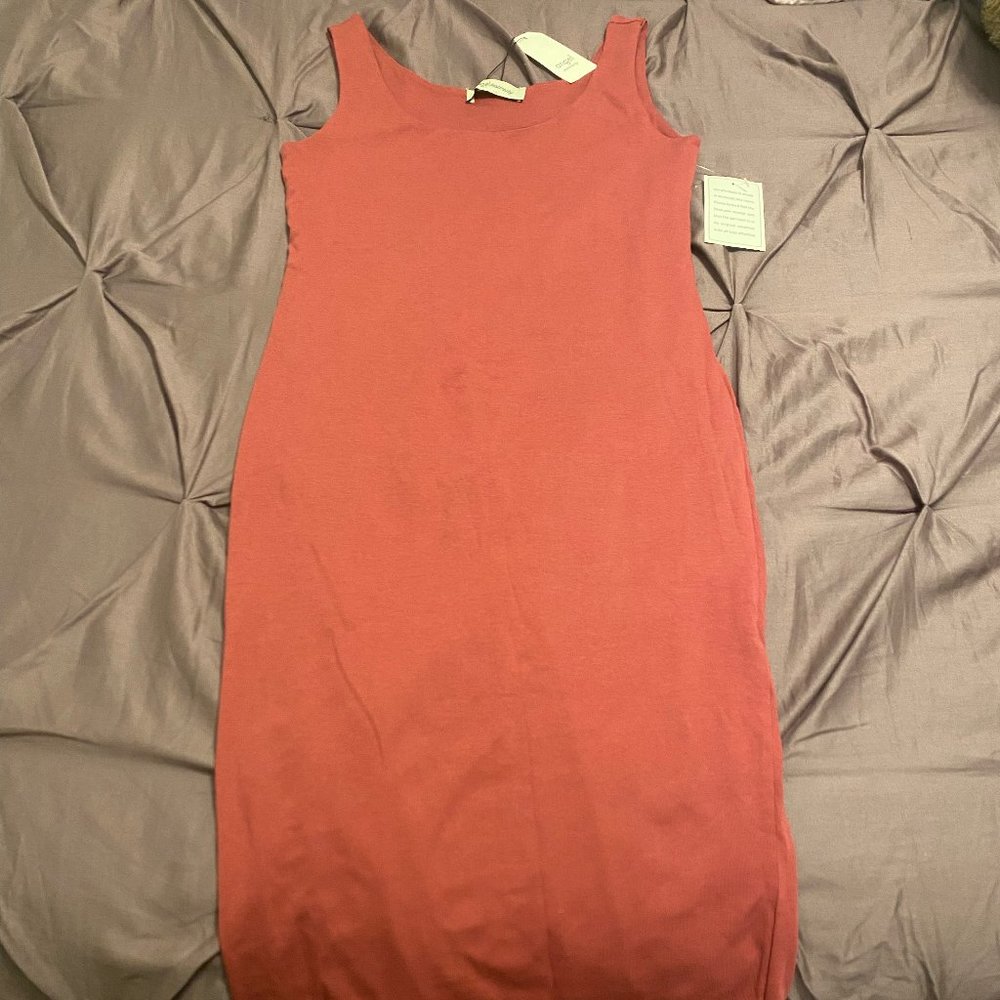Pink Bodycon Maternity Dress